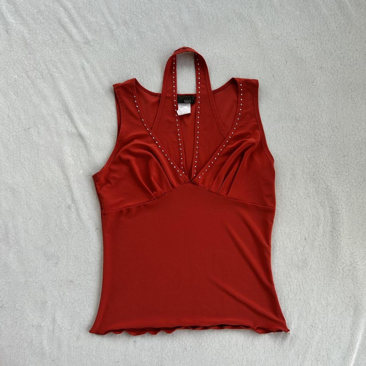 orange double halter top! it can also be used as... - Depop