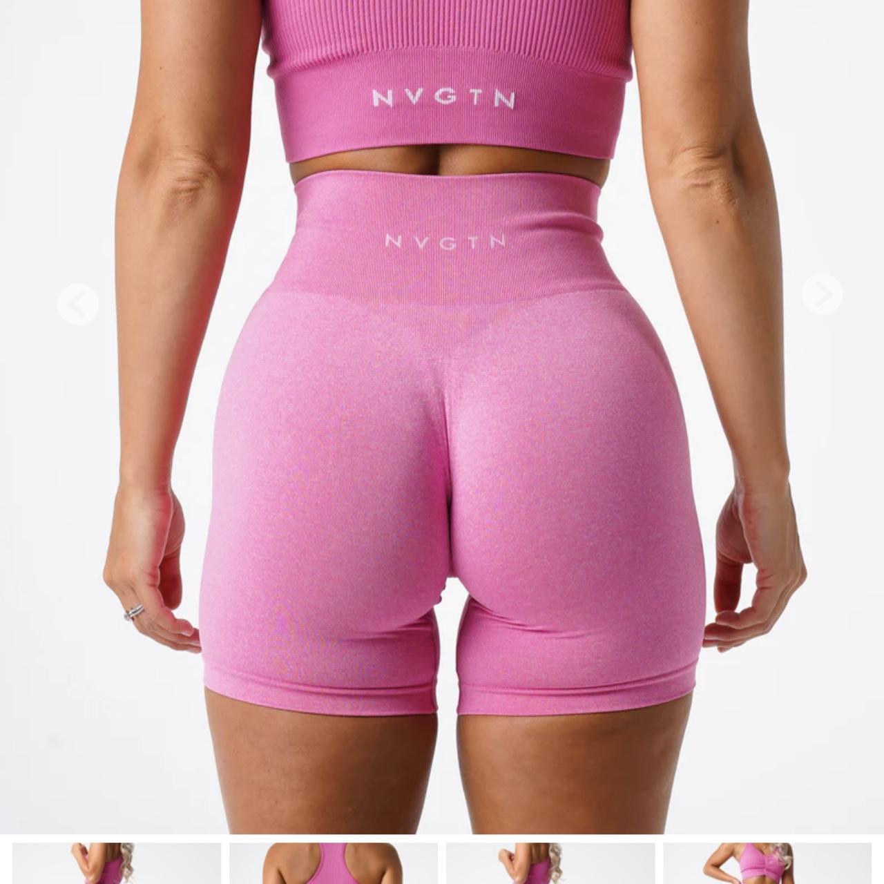 NVGTN Bubble Gum Pink Pro Seamless Shorts SIZE XS... - Depop