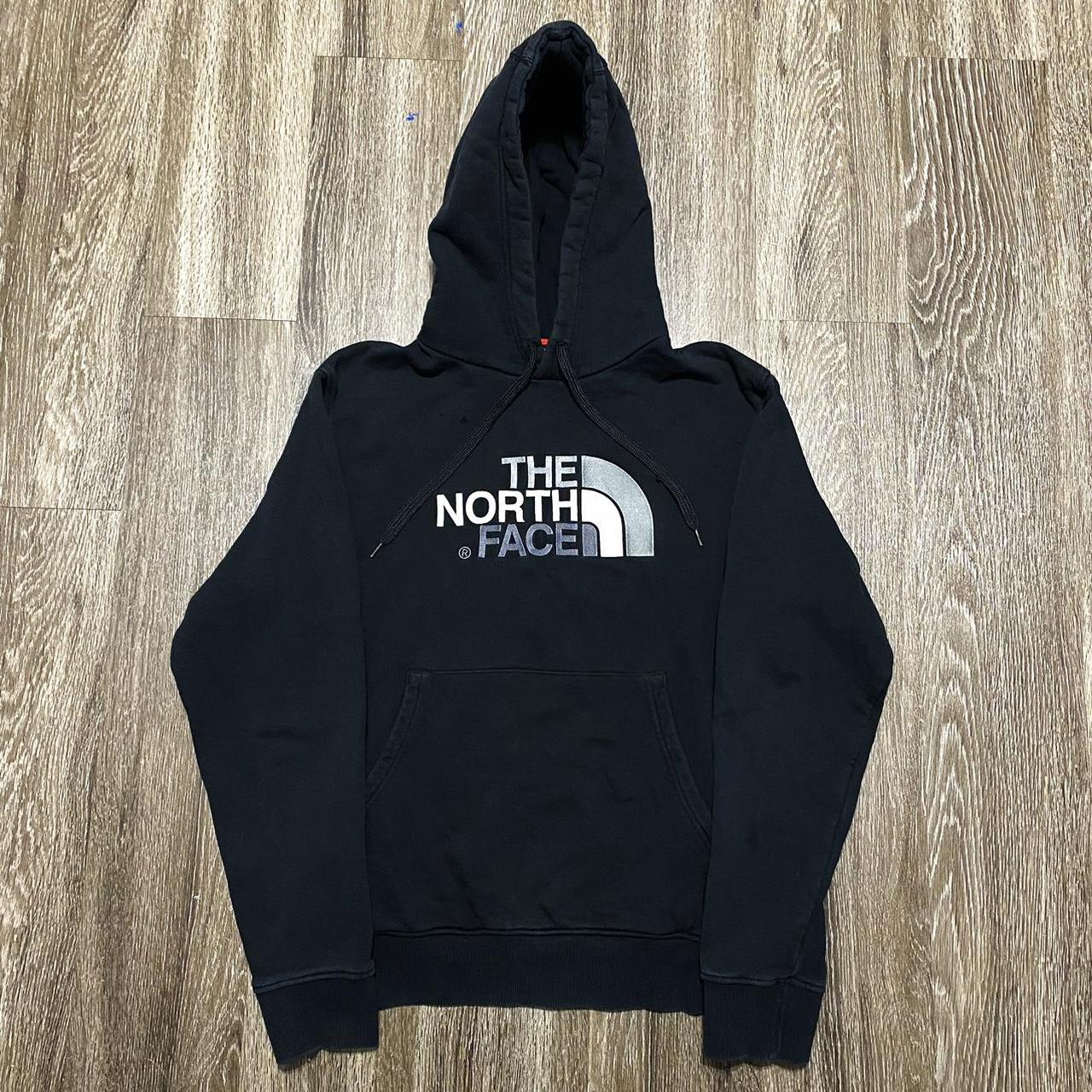 The North Face Men's Black and Grey Hoodie | Depop