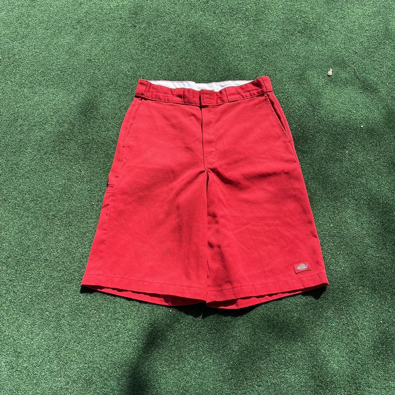 2000’s red dickie shorts Super nice Love the red... Depop
