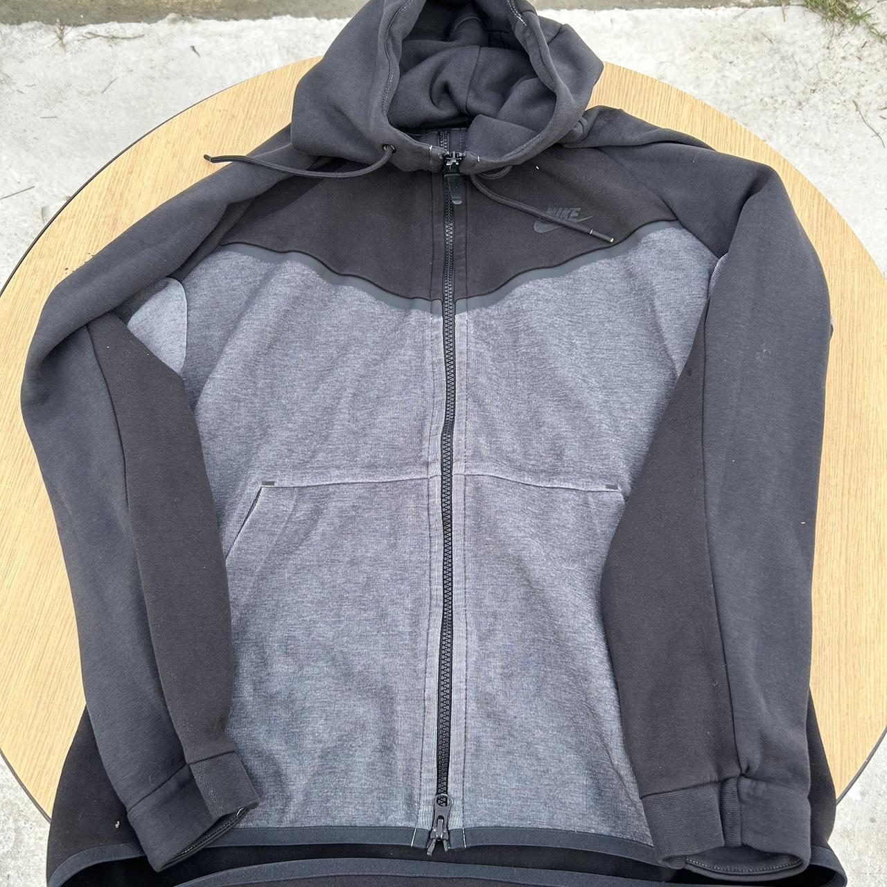 Nike Tech Fleece Hoodie Black/Gray up for grabs... - Depop