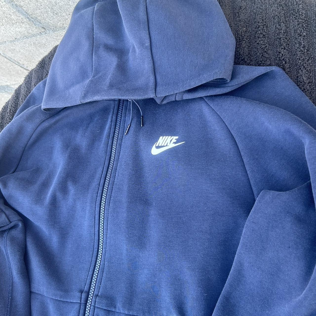 Nike Tech Fleece Old Season Navywhite Size Large 💫 Depop 4478