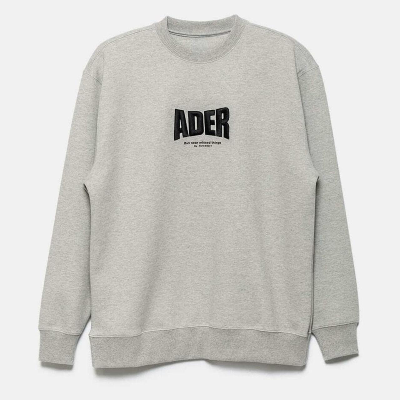 Ader Error Men's Sweatshirt - Grey/Black – The AD… - image 1