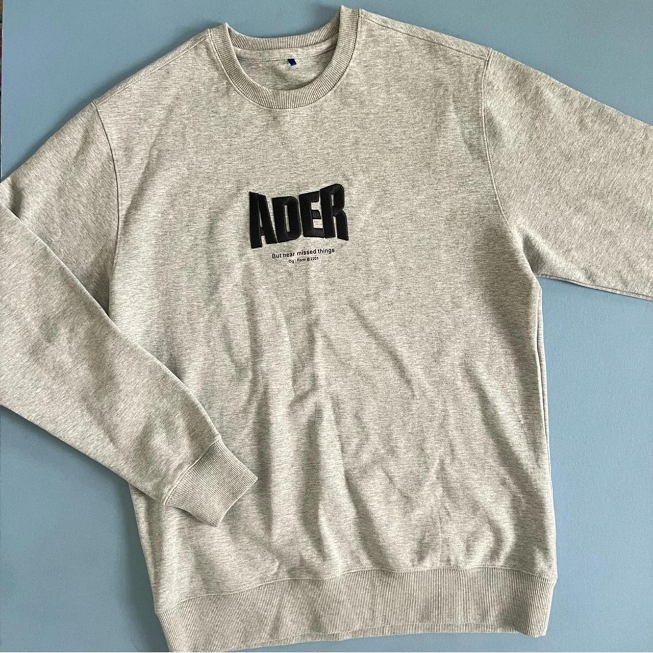 Ader Error Men's Sweatshirt - Grey/Black – The AD… - image 4