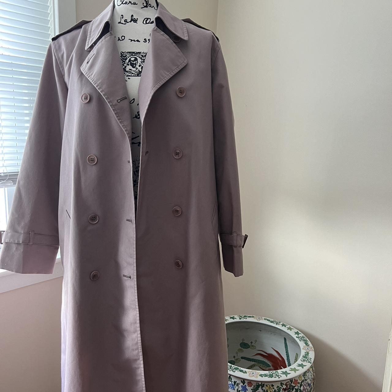 Cute dusty lavender London Fog trench coat. Just not... - Depop