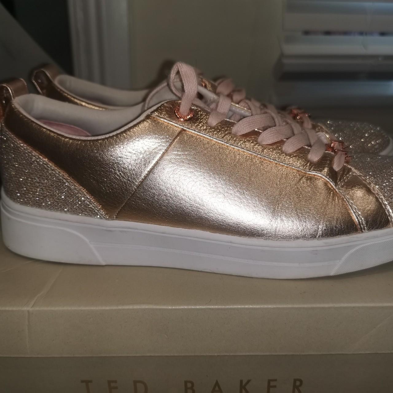 Rose gold ted baker hot sale trainers