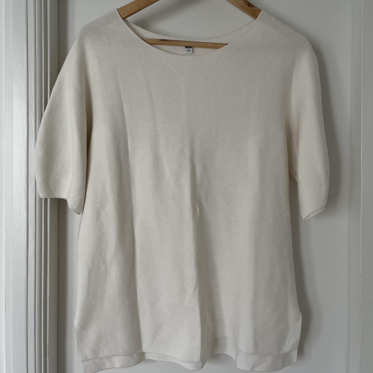 UNIQLO half sleeve jumper super lightweight, great... - Depop