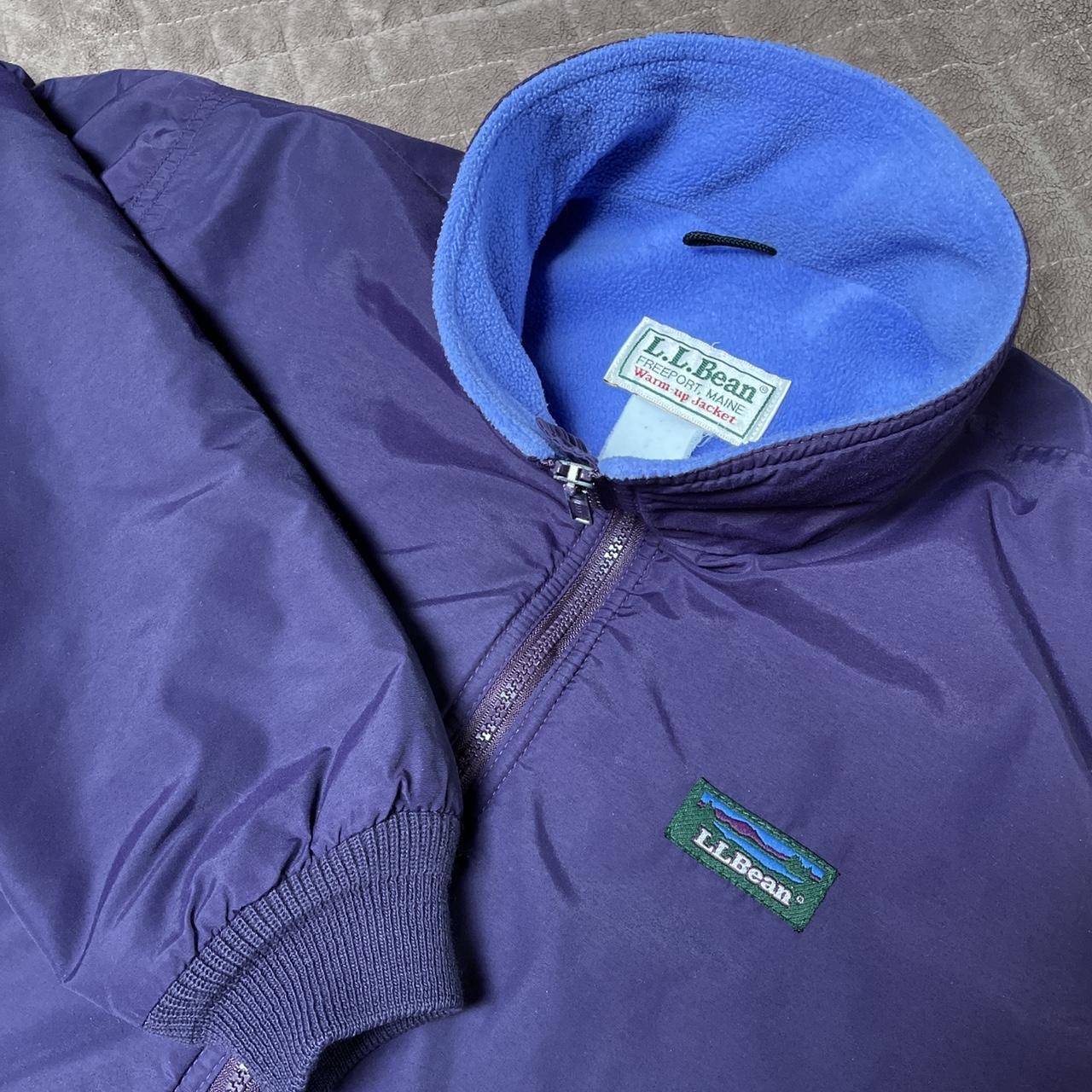 VINTAGE 80's L.L. Bean Warm-Up Jacket. Size tag is... - Depop