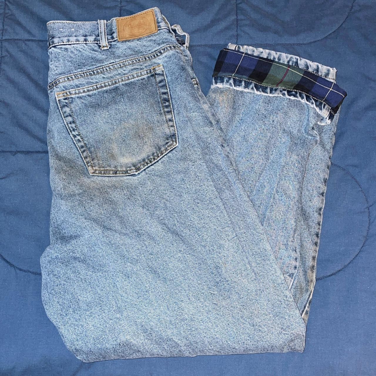 VINTAGE Cabelas insulated/flannel lined jeans size... Depop