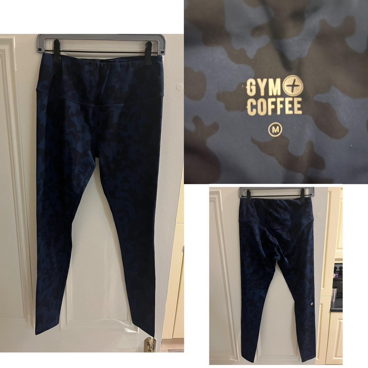 Gym Coffee cameo print leggings (full length) Size... Depop
