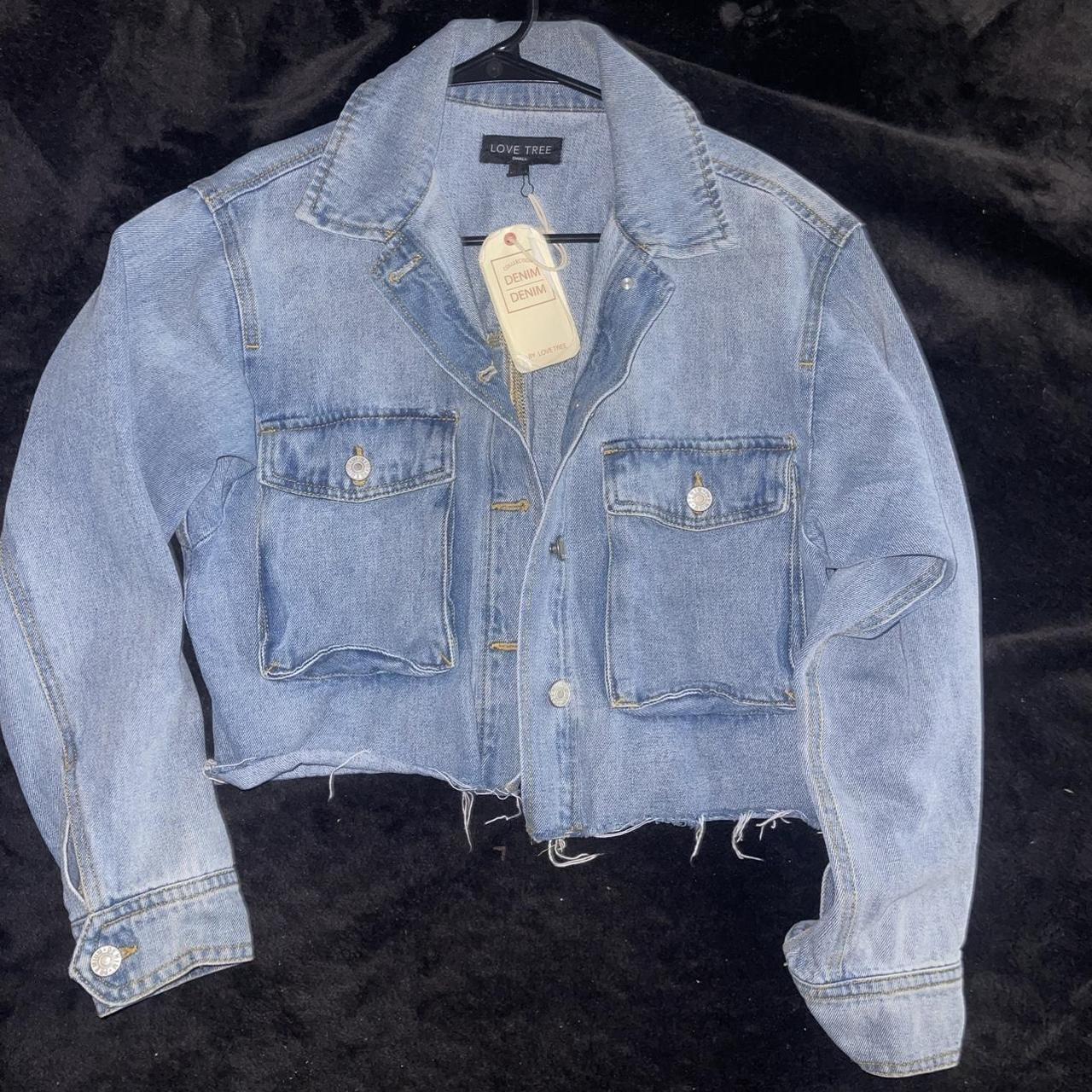 Light Wash Denim Jacket - Small Bought from... - Depop