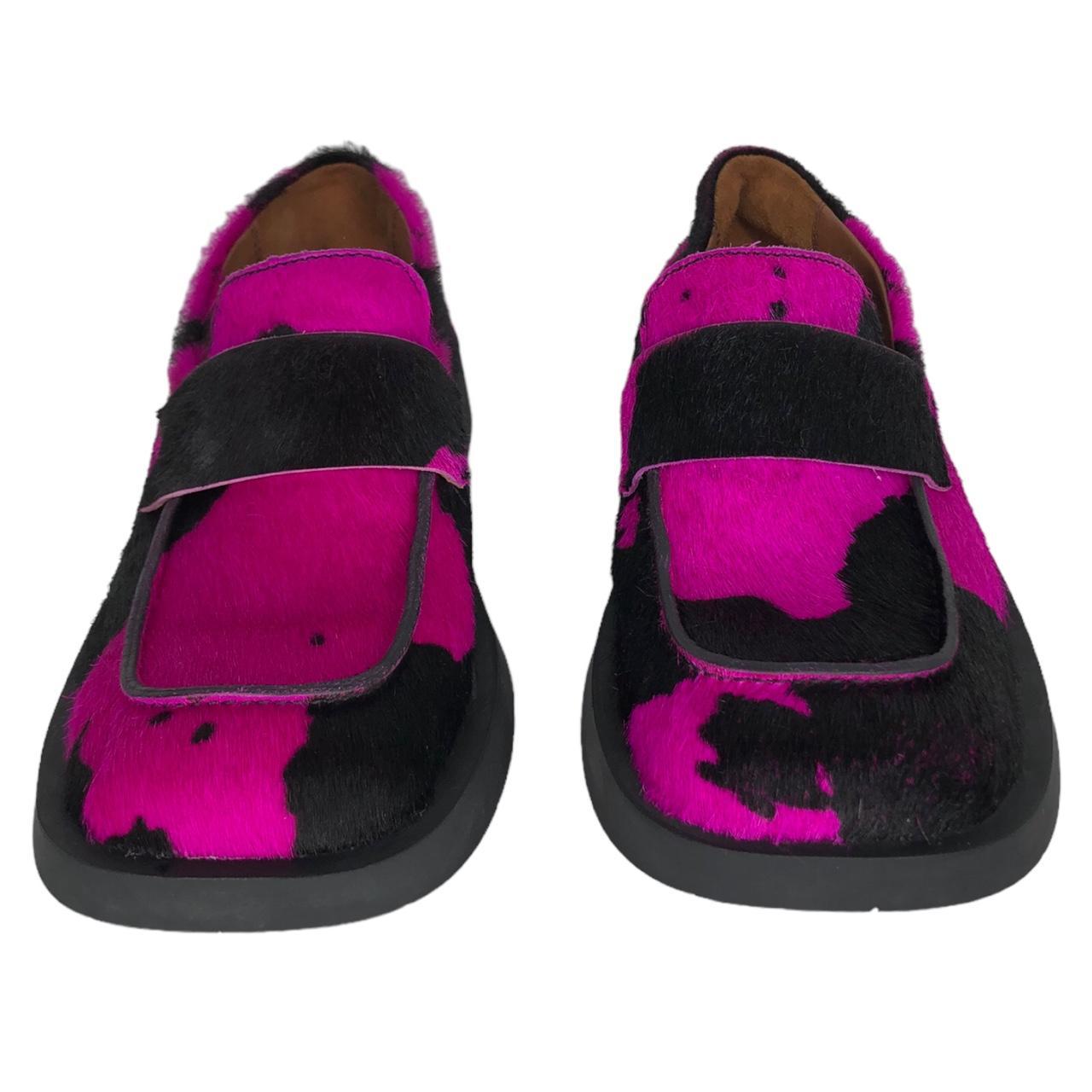 CamperLab Women's Pink and Black Loafers (2)