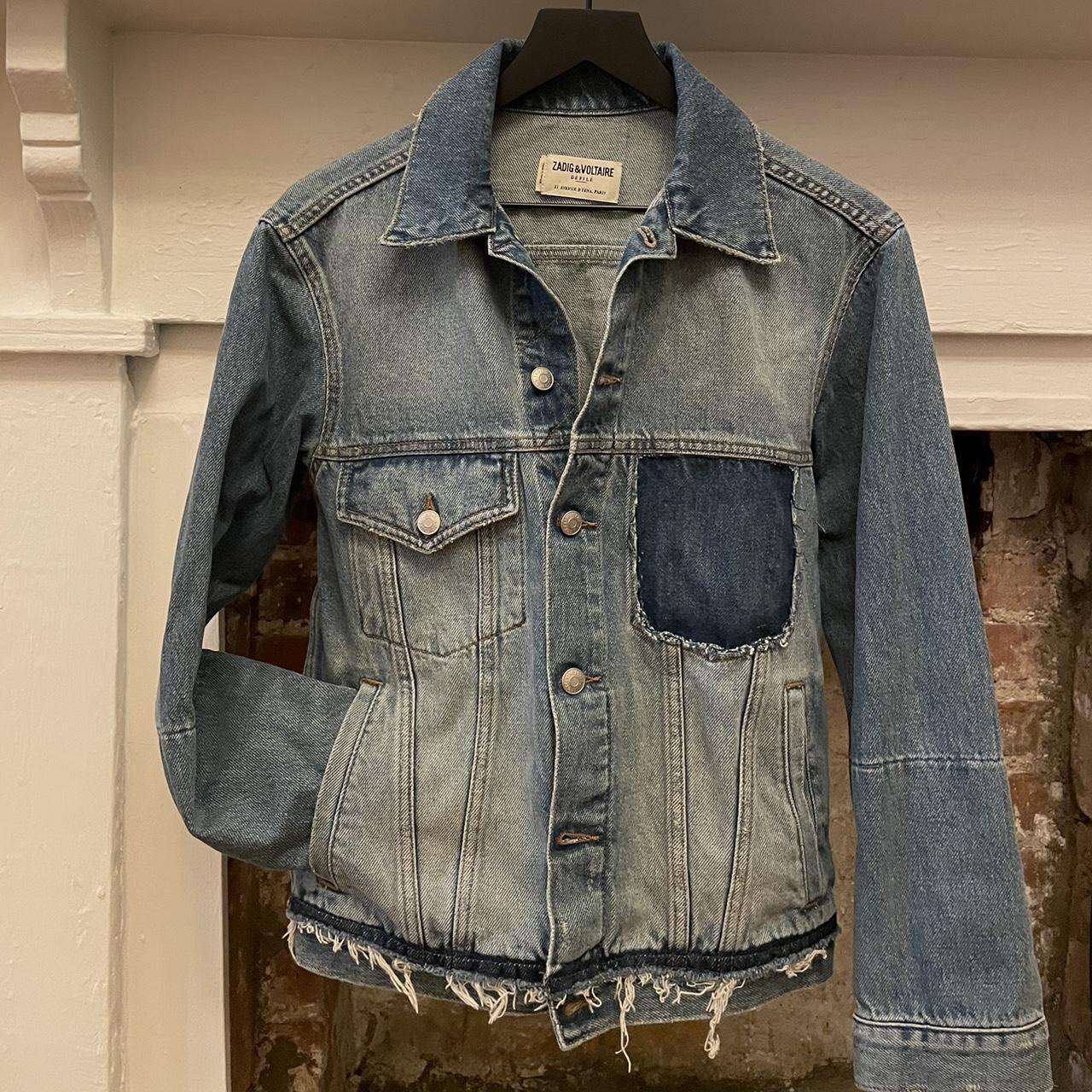 Zadig & Voltaire denim jacket/ jean jacket.... - Depop