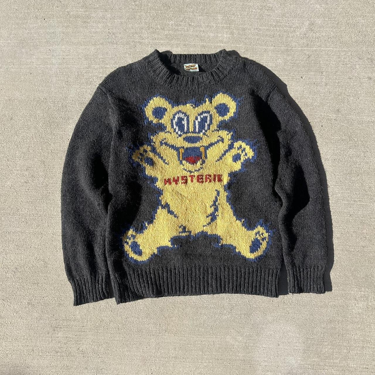 Hysteric Glamour wool vamp bear black and yellow | Depop