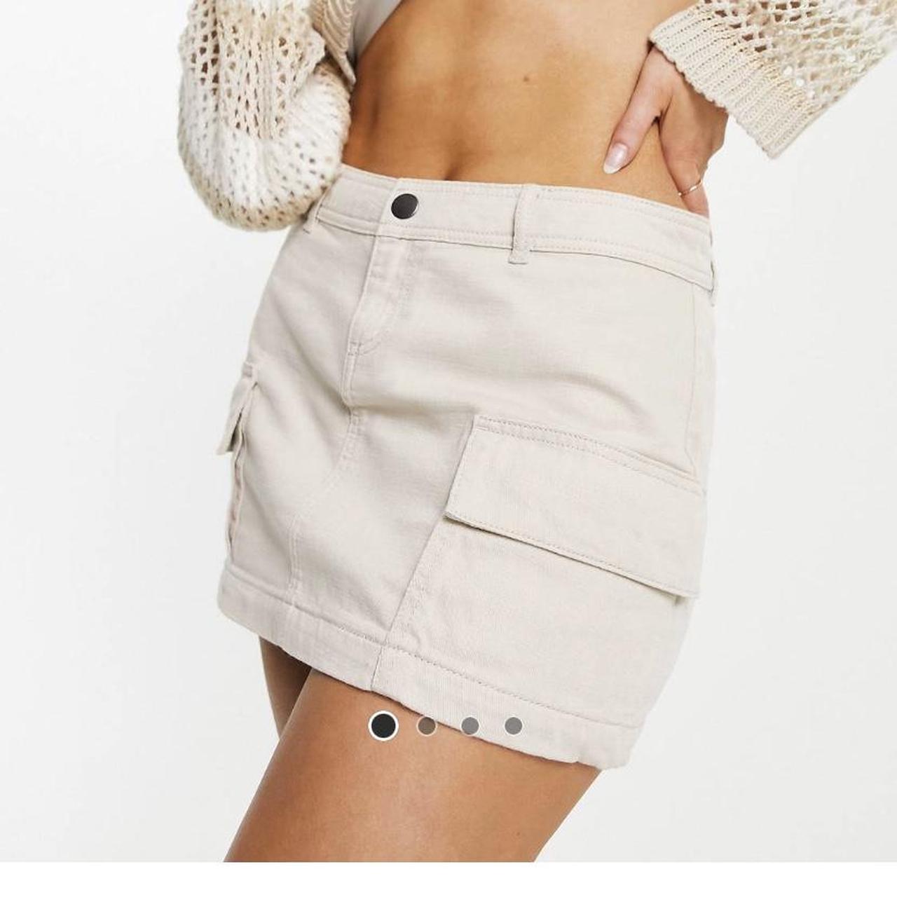 Cotton on Bobbie cargo mini skirt in stone. Brand... - Depop