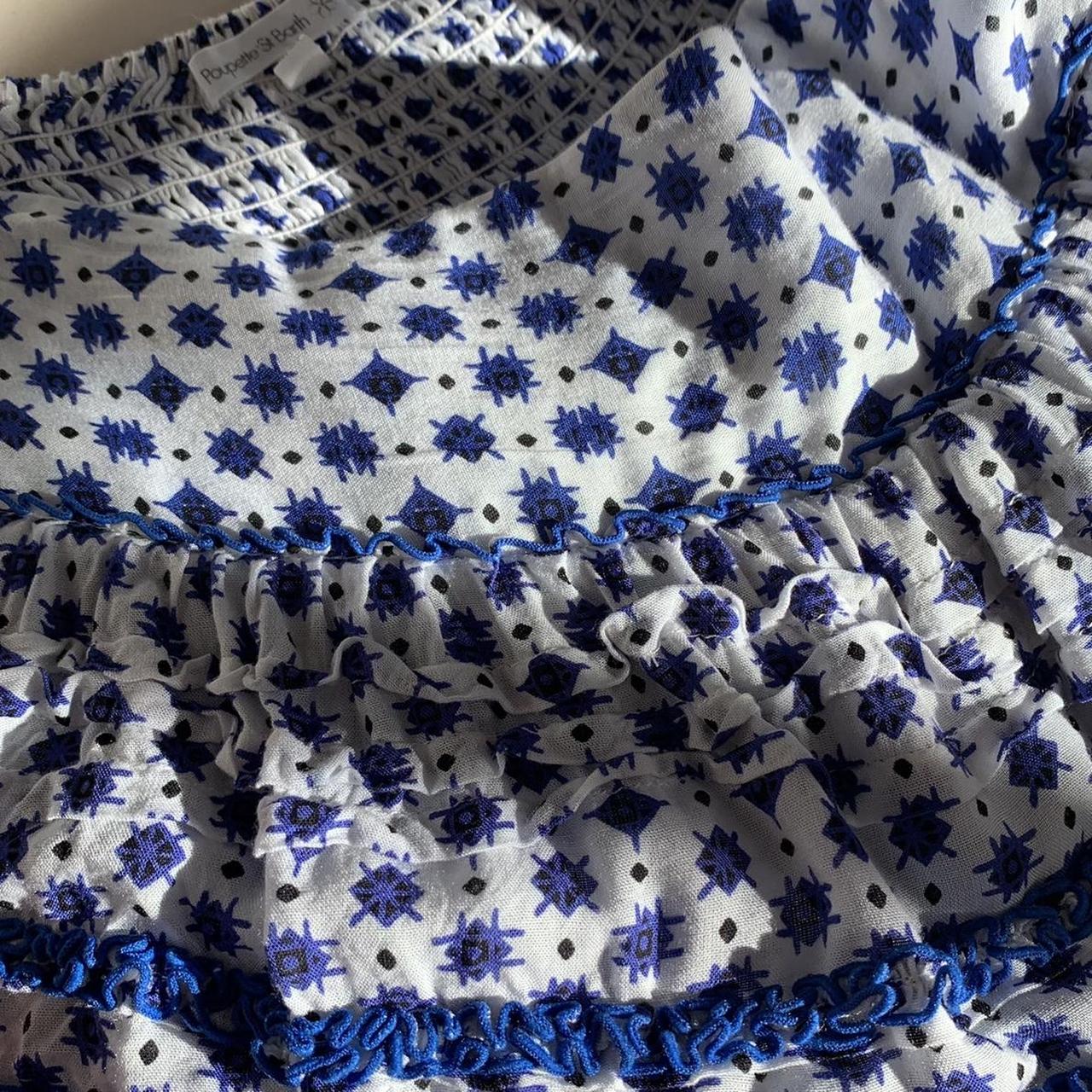 Poupette St Barth Women's Blue and White Skirt (4)