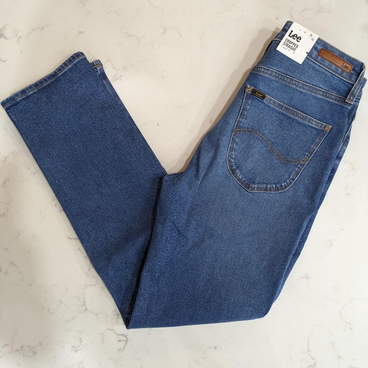 🔥 BNWT Lee Women’s High Rise Carol Cropped Straight... - Depop