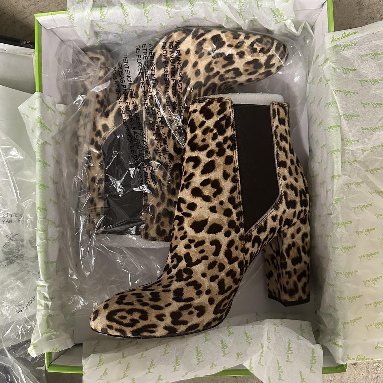 Sam edelman 2025 leopard booties