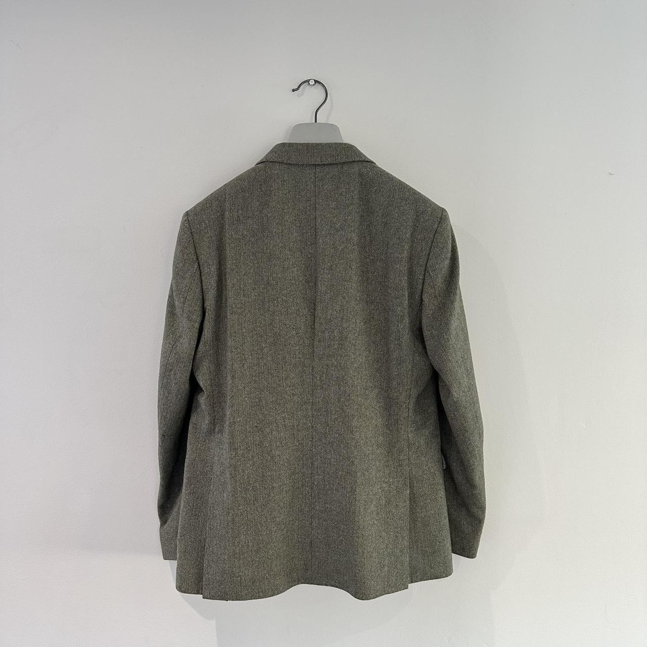 Moss Bros Slim Fit Sage Green Tweed Suit Jacket... - Depop