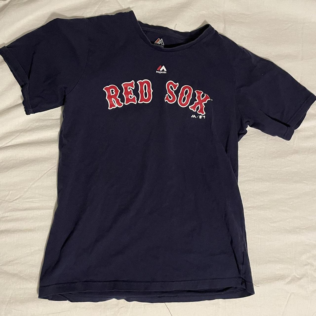Boston Red Sox t shirt Mens Soft Navy tee Pit to - Depop