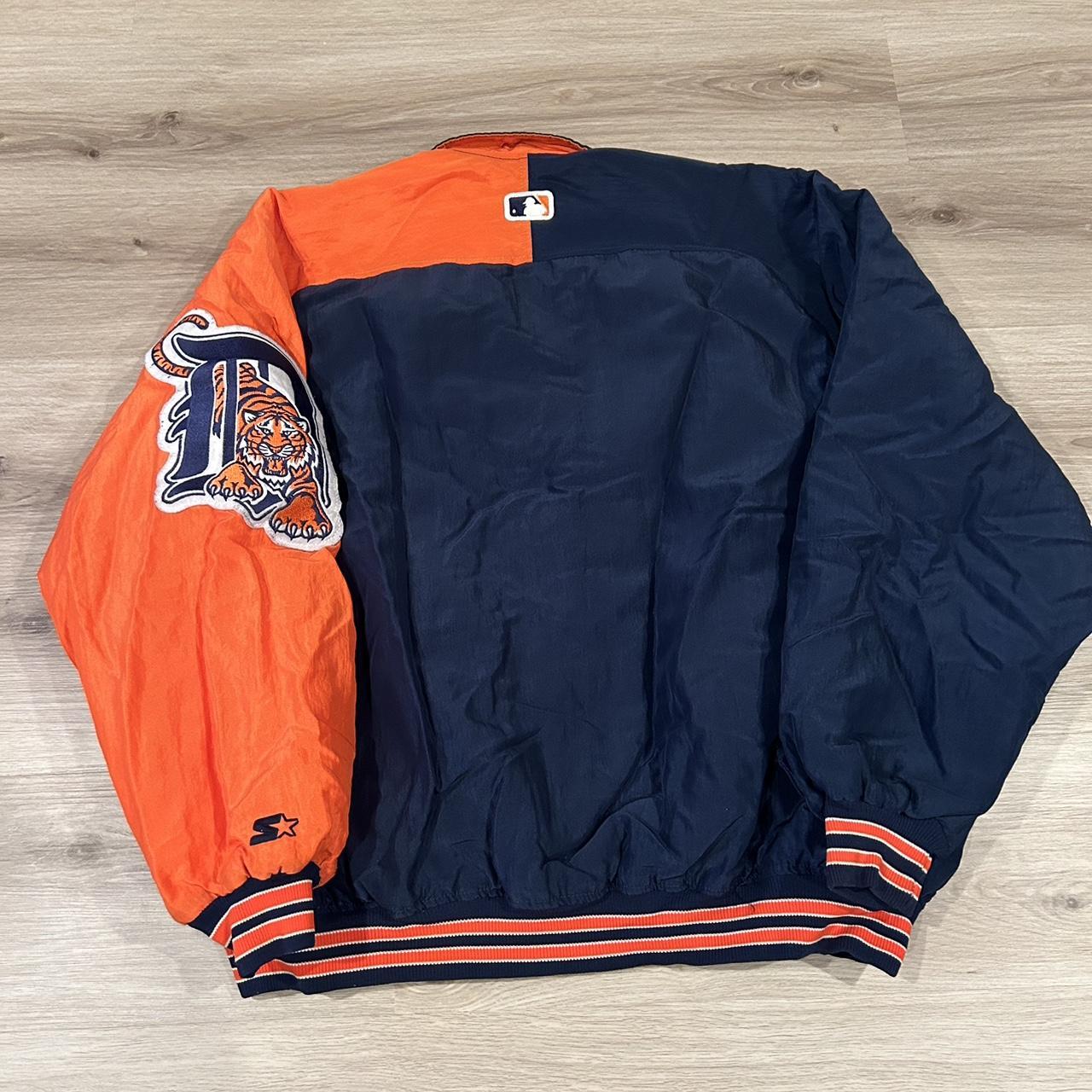 XL Detroit Tigers Starter Puffer Jacket #detroit - Depop