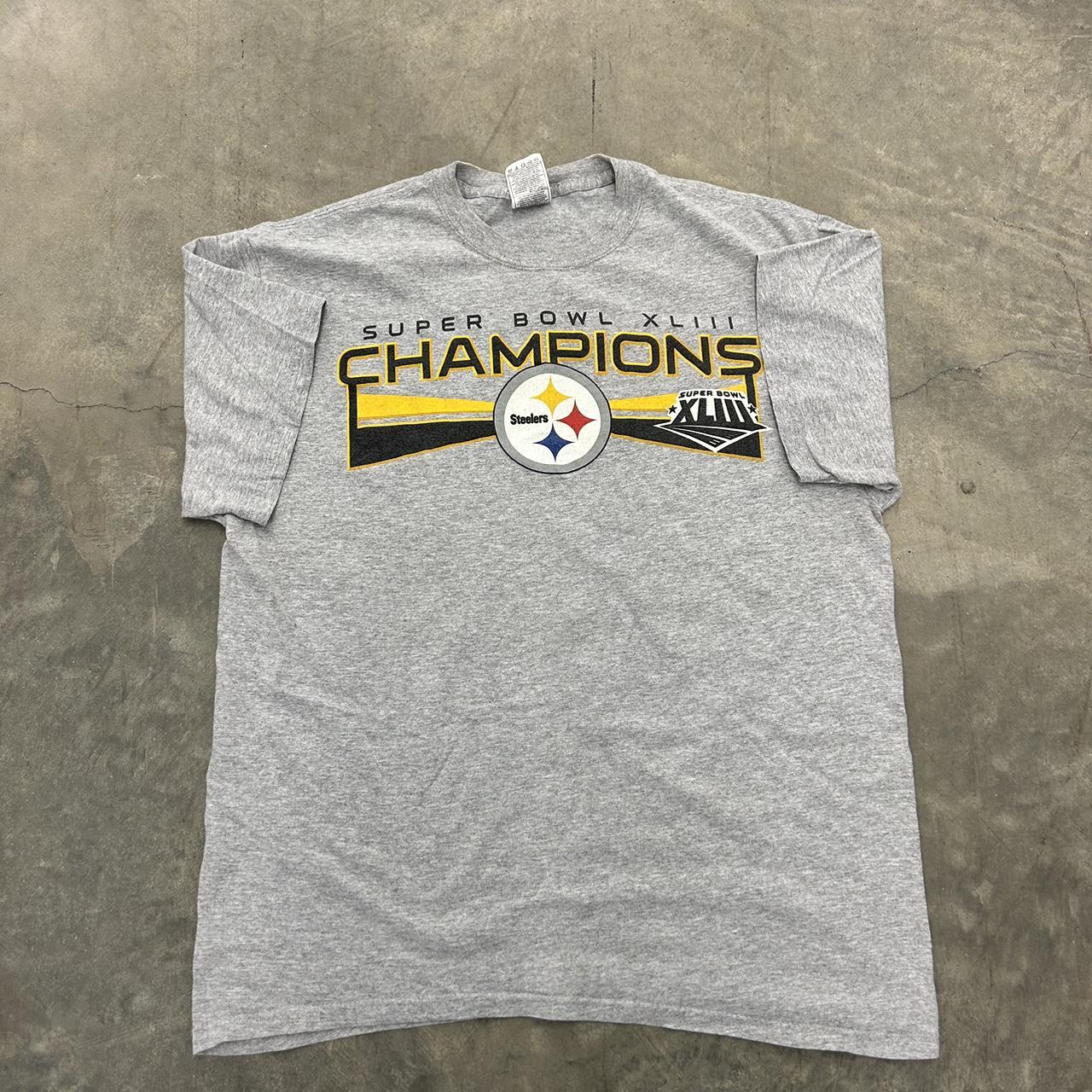 Pittsburgh Steelers L Black T-shirt GOT RINGS? WE DO! Super Bowl