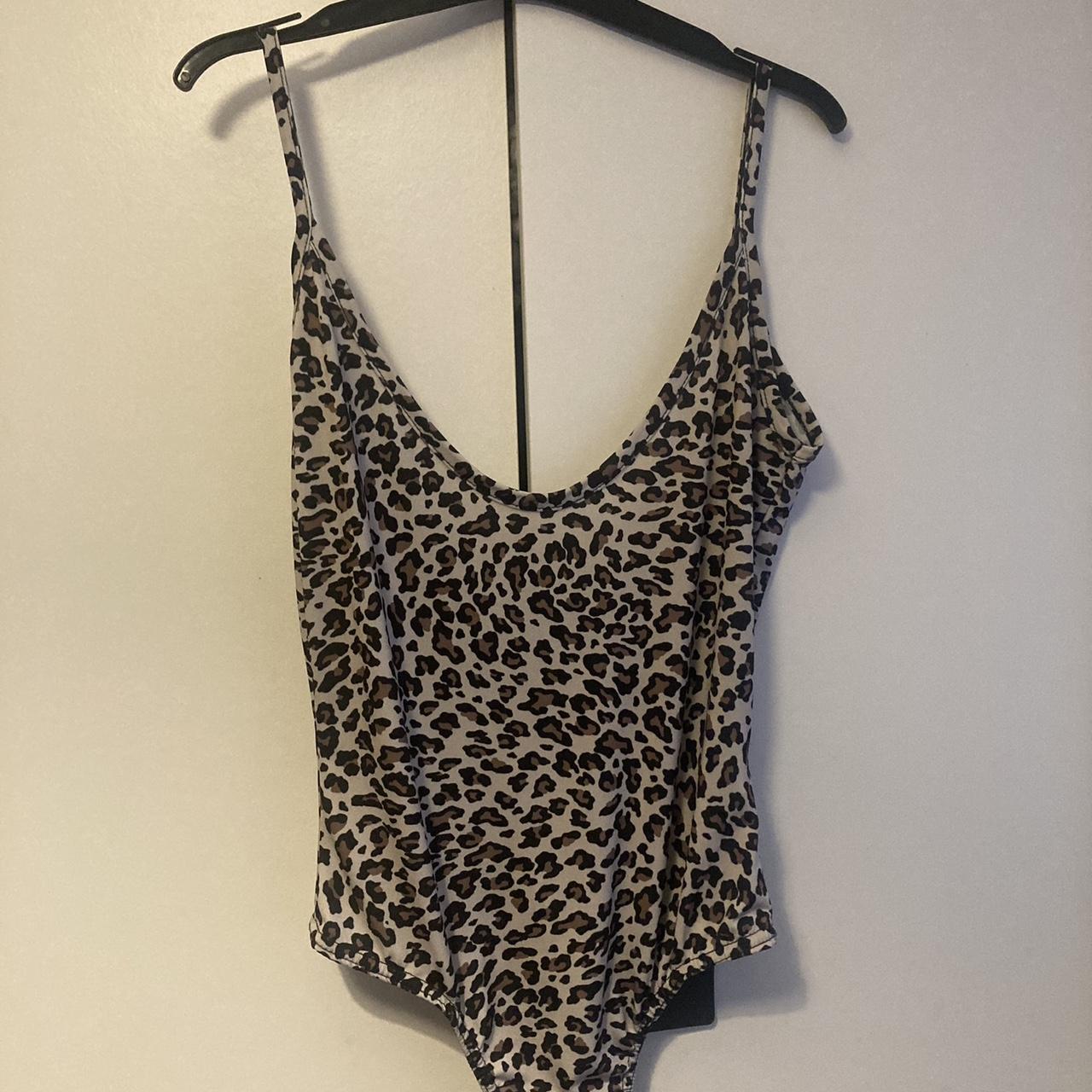 PLT leopard print bodysuit, bought recently on depop... - Depop
