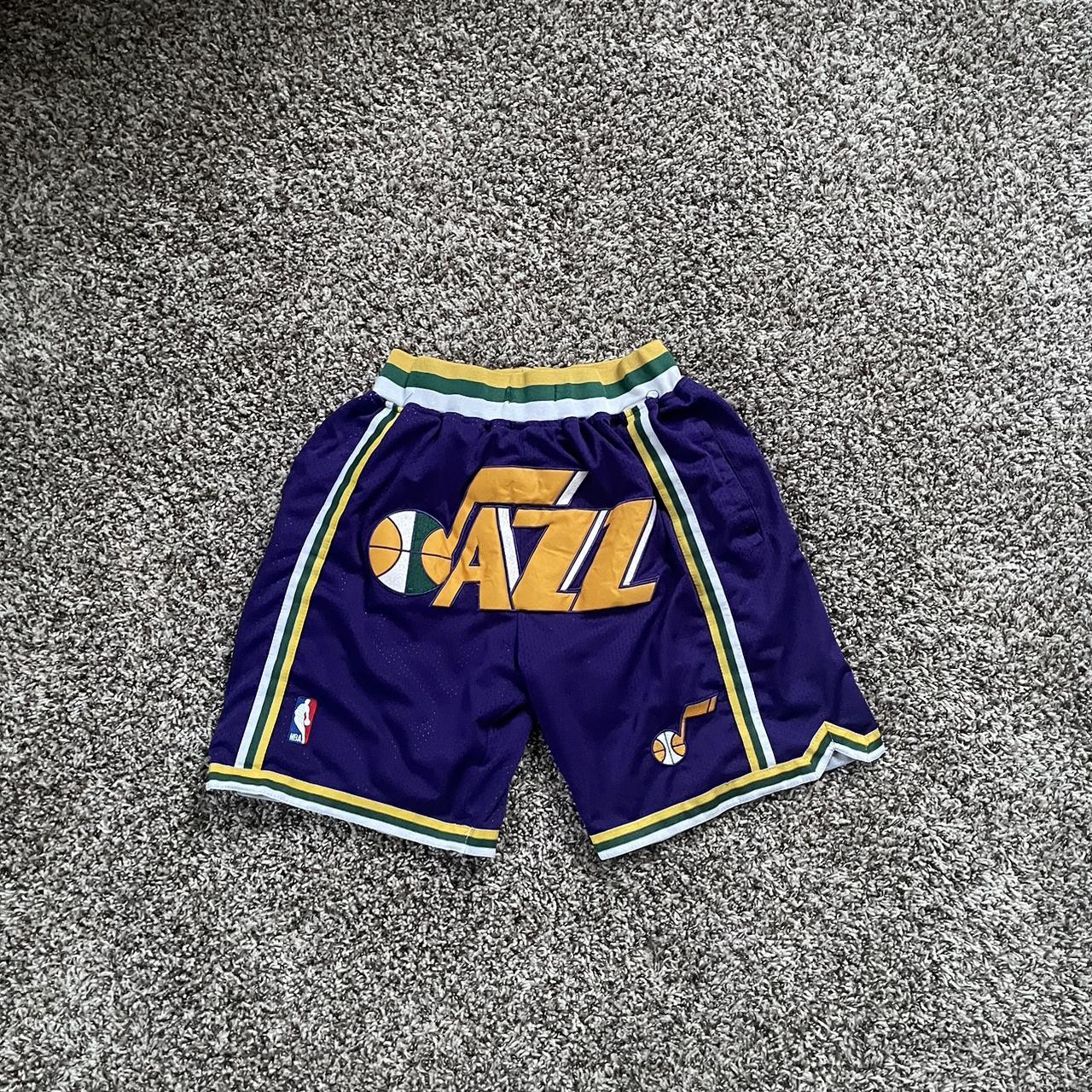 Utah jazz yellow on sale shorts