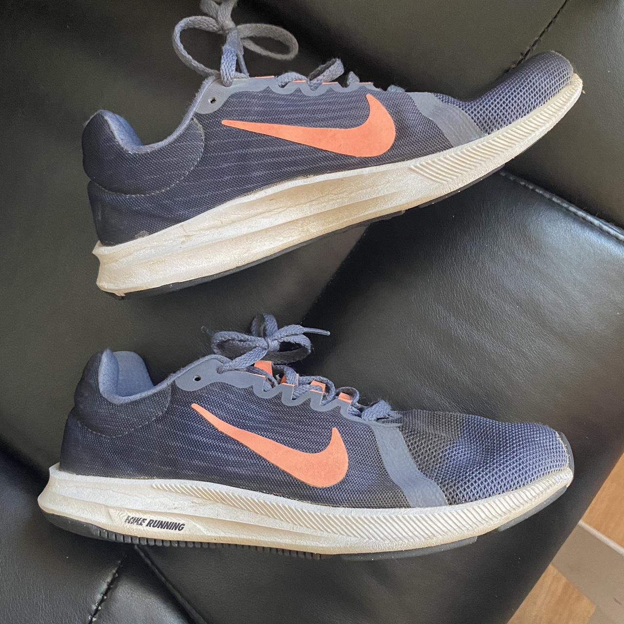 women s nike downshifter 8 running shoes navy blue. Depop