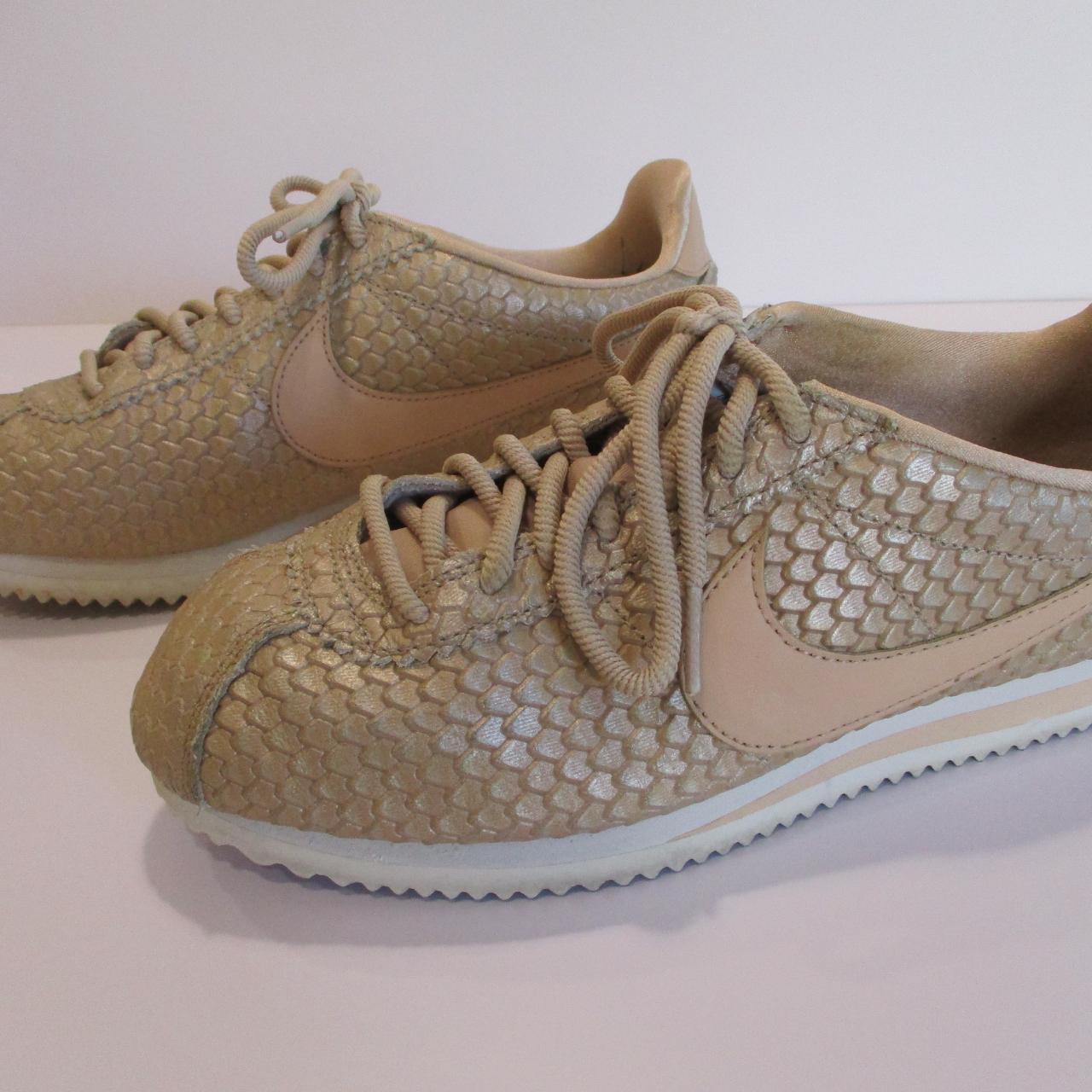 tan leather nike cortez