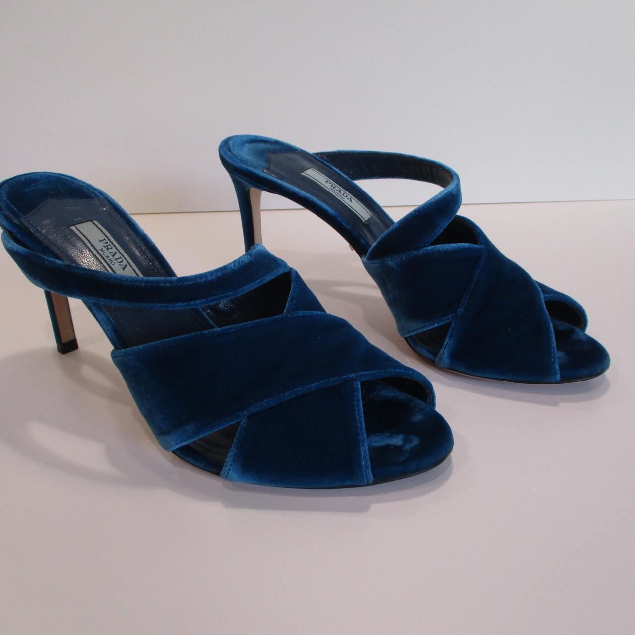 Womens navy hot sale mules