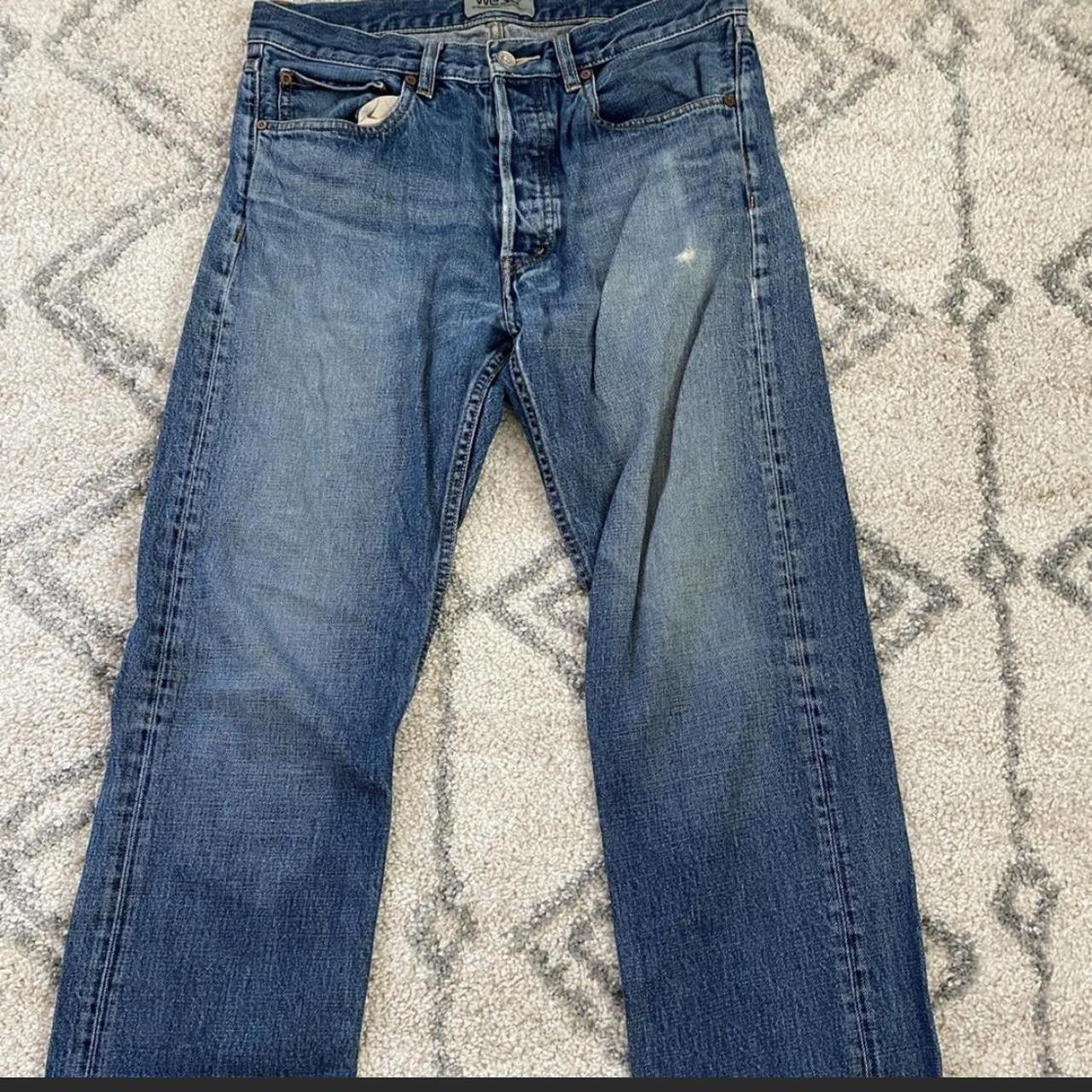 Vintage Wesc Jeans Distressed with light signs of... - Depop