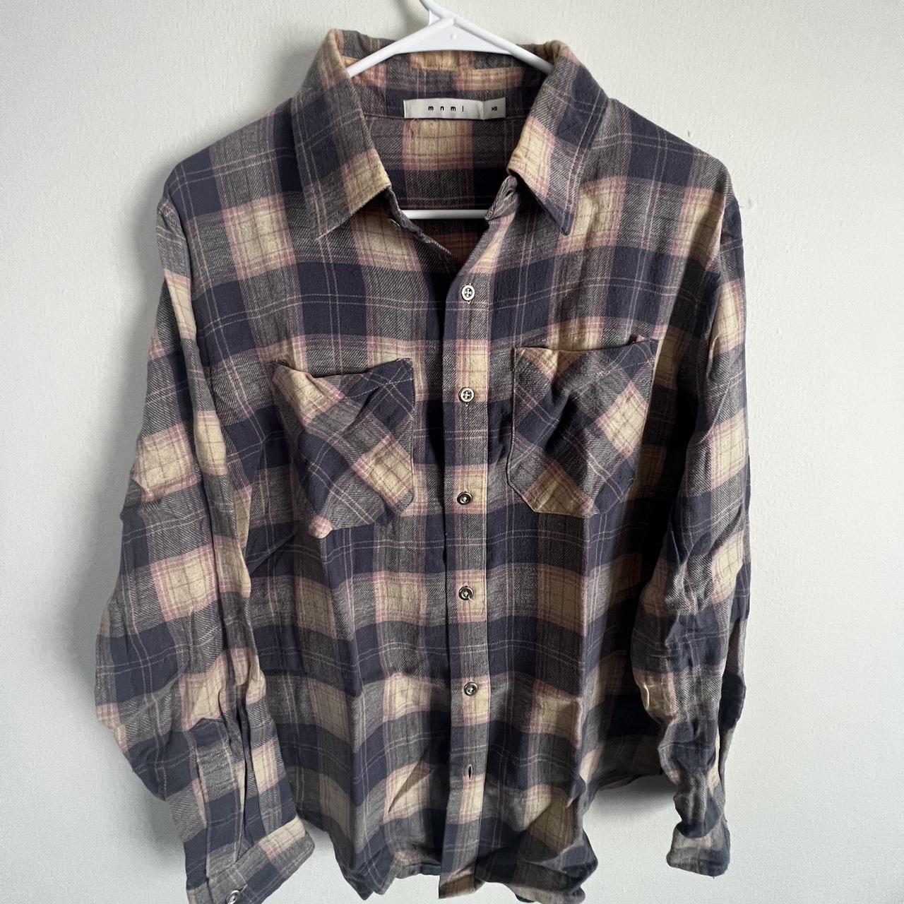 MNML Flannel - Great condition - Gently... - Depop