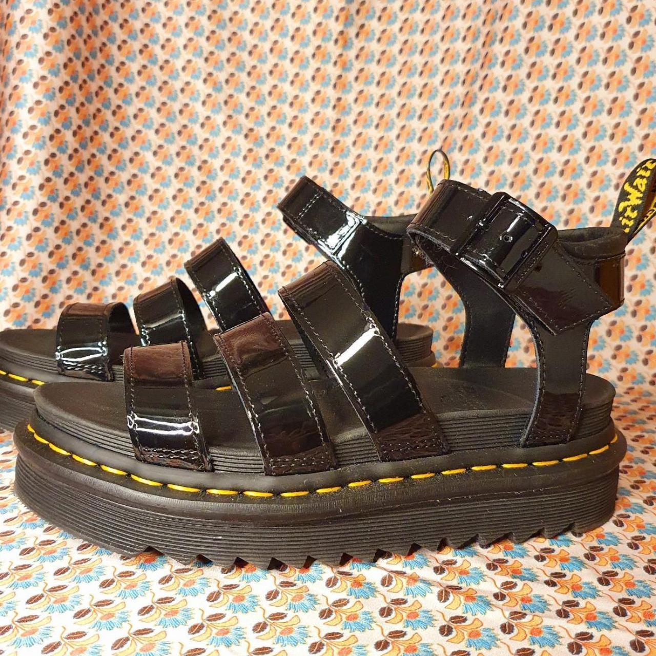 Dr martens cheap blaire sandals patent