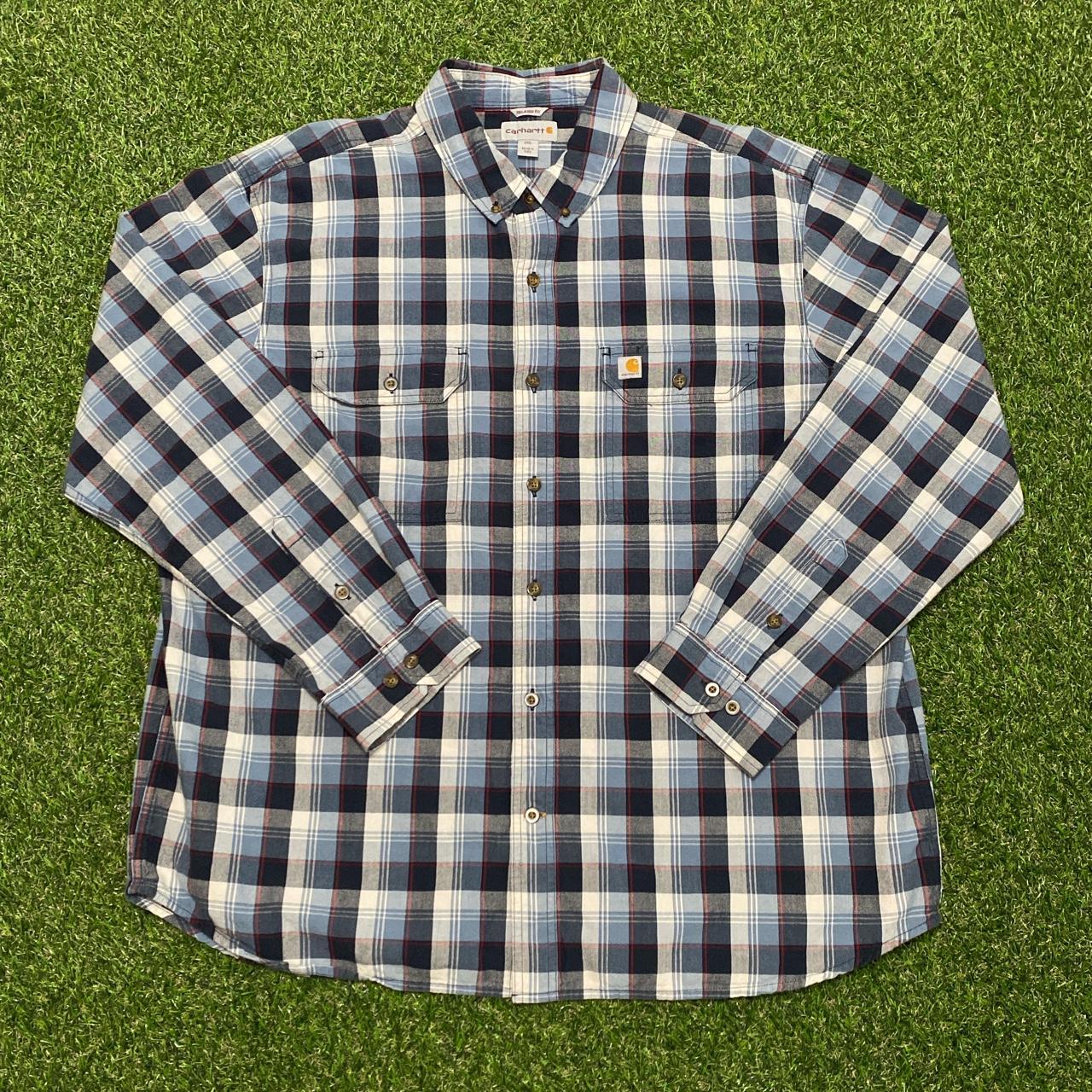 Carhartt hubbard plaid hot sale flannel shirt