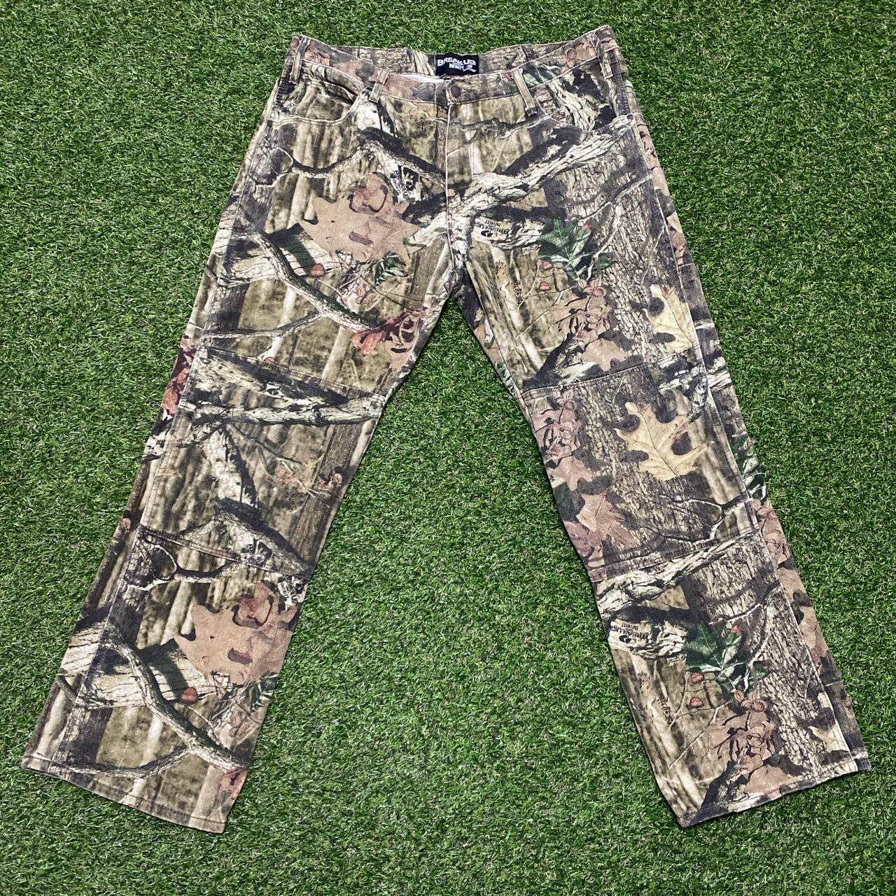 Essential Mossy Oak Camo Pants Mens Size 38x32... - Depop