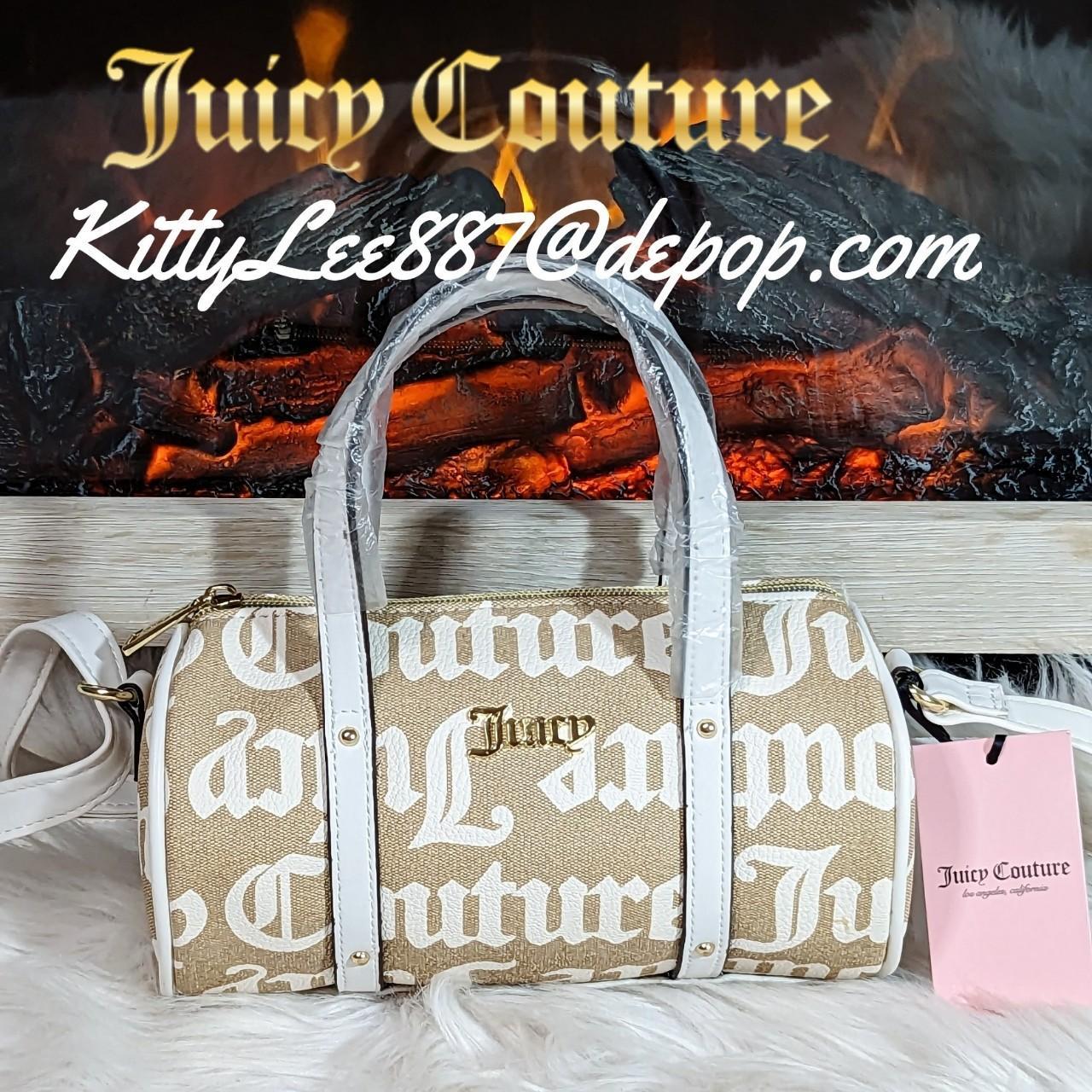 White mini barrel bag  Barrel bag, Bags, Juicy couture purse