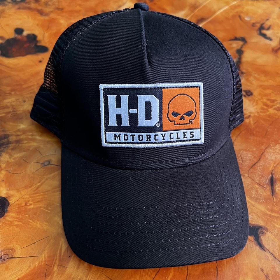 Harley Davidson trucker hat!! It's perfect, trucker - Depop