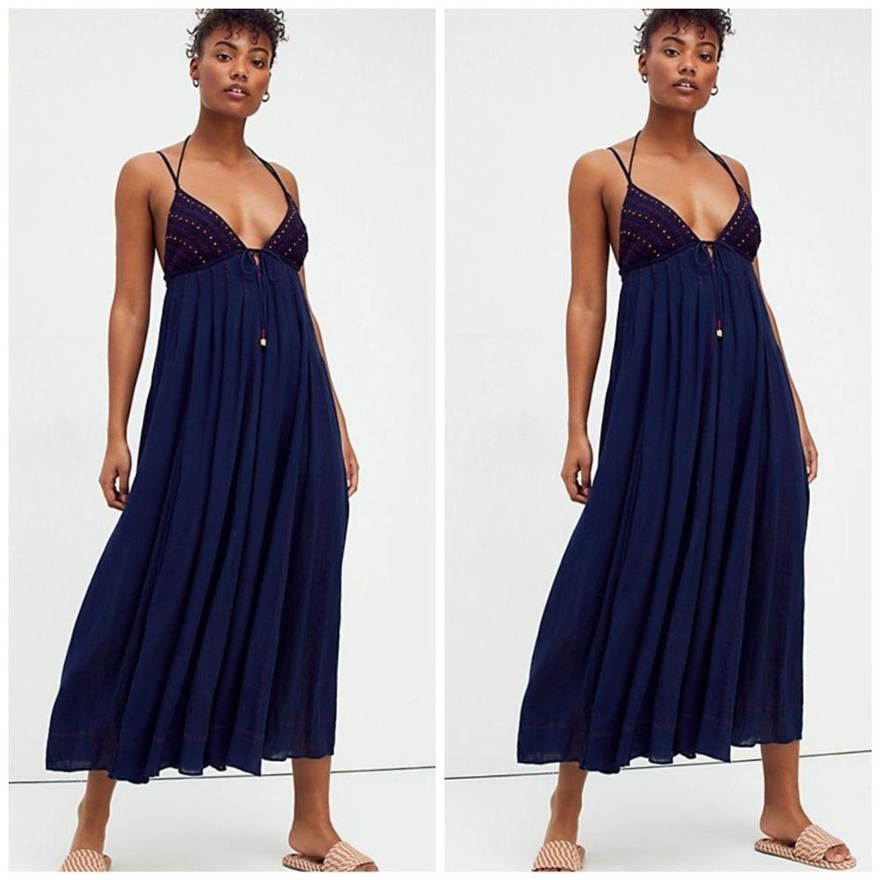 Free people 2024 navy blue dress