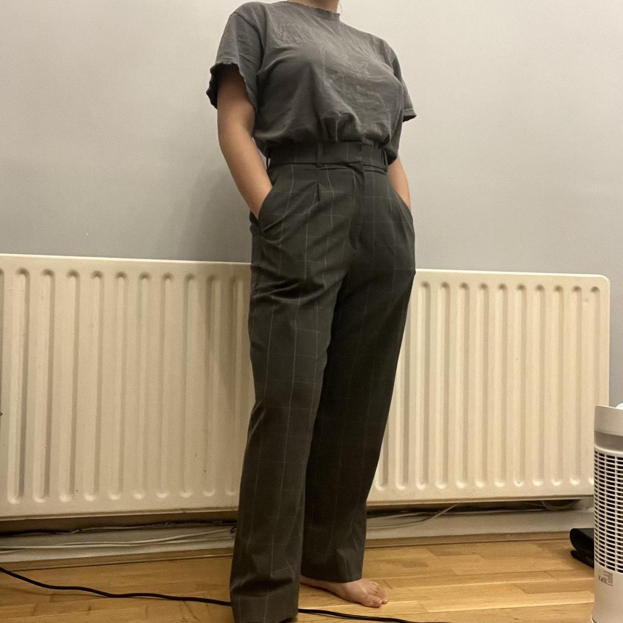 UNIQLO Women's Grey Trousers | Depop