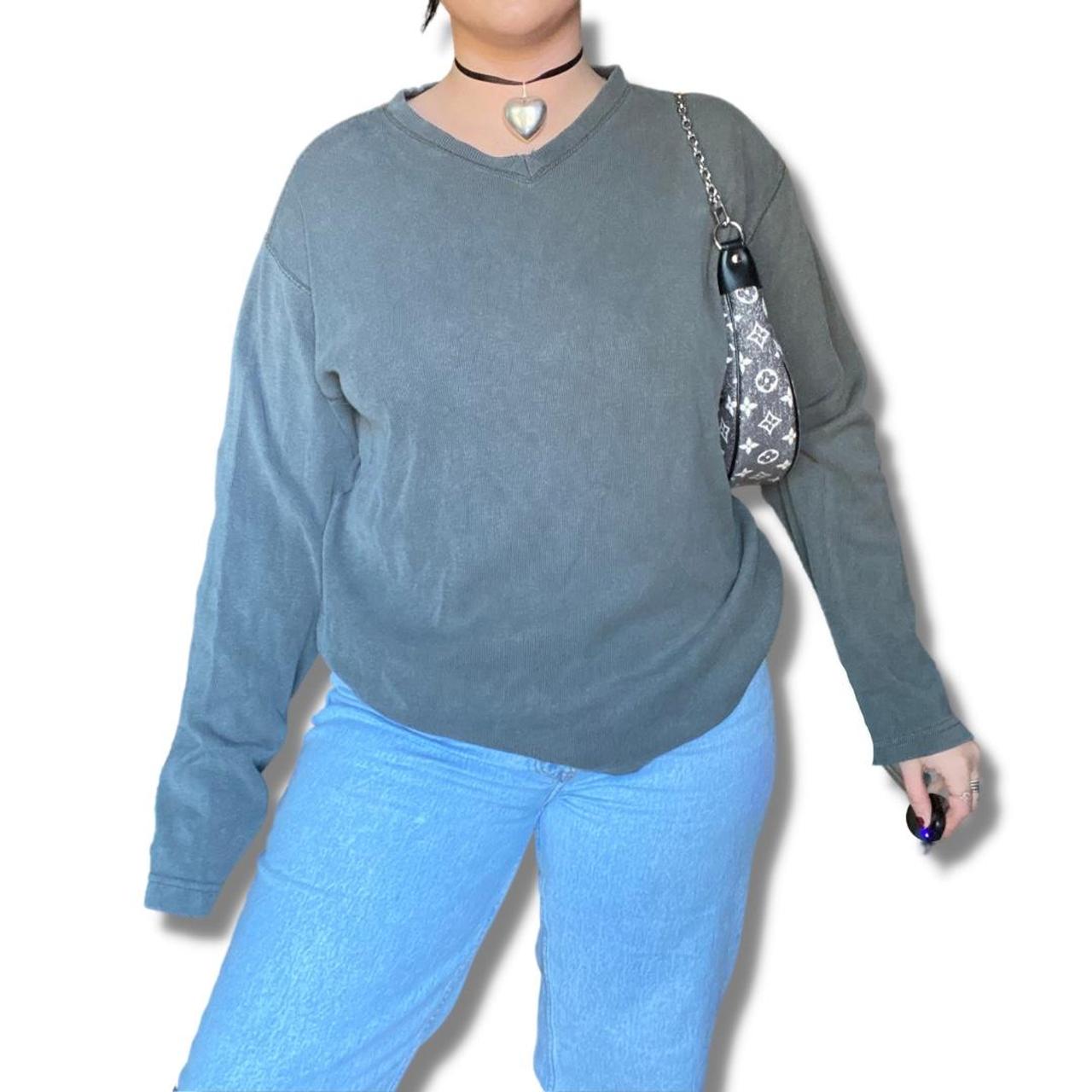 Women's Grey Sweatshirt Depop