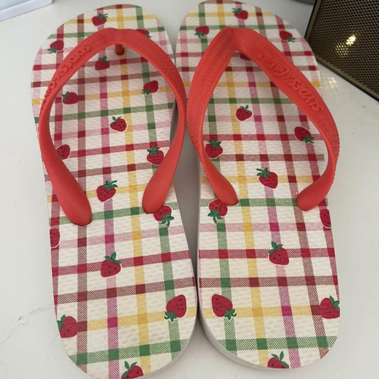 Cath kidston x slydes flip flops size 5 6 uk. Depop