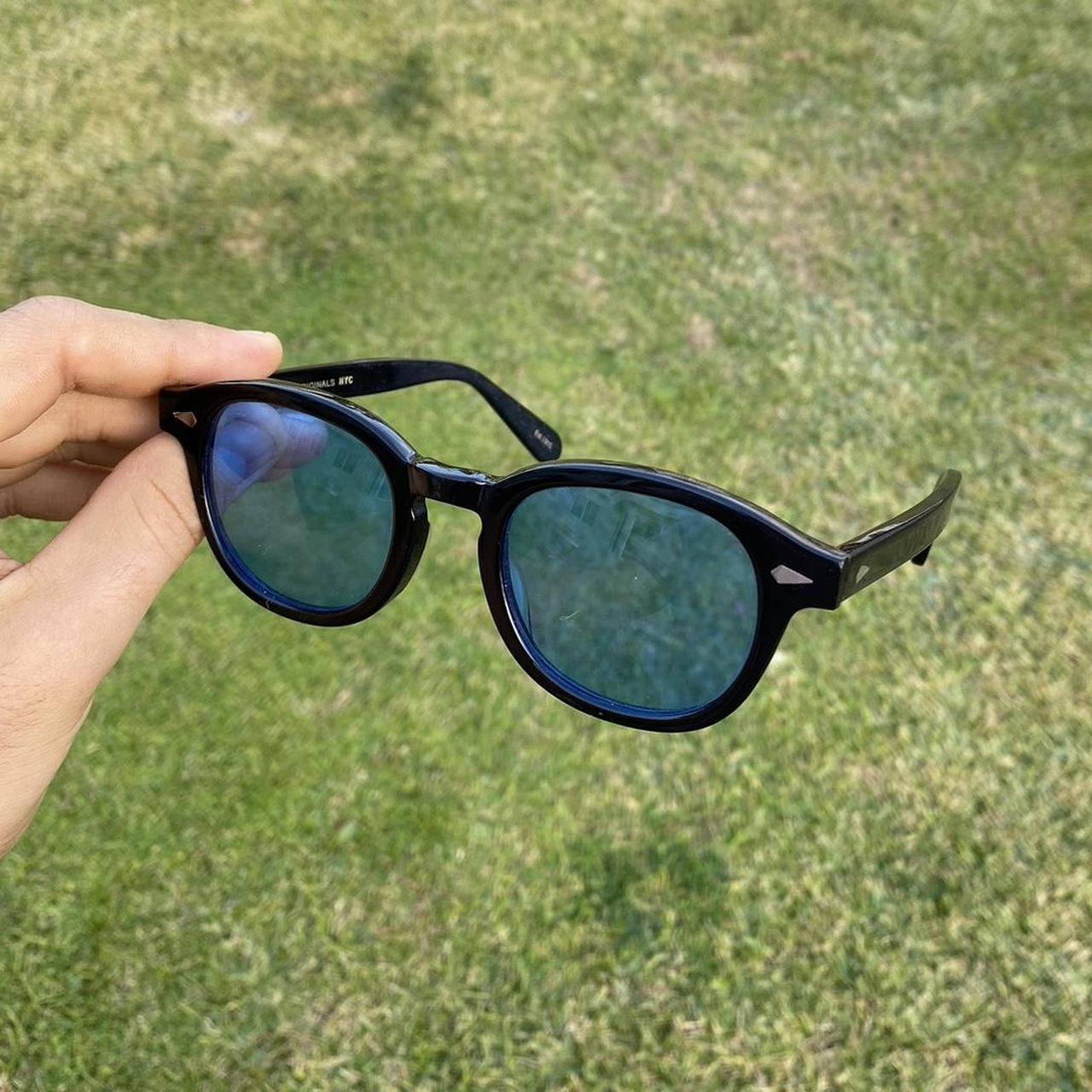 “Johnny Depp” blue lense sun glasses. Perfect condition - Depop