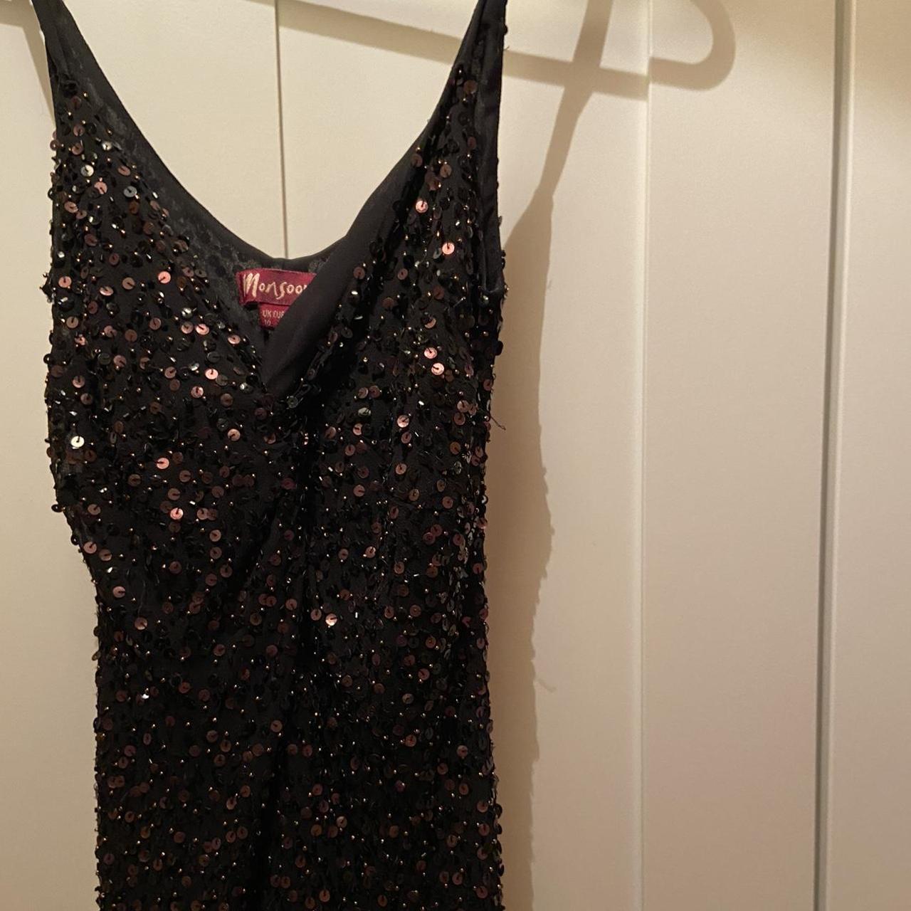 Monsoon Women's Black Dress | Depop