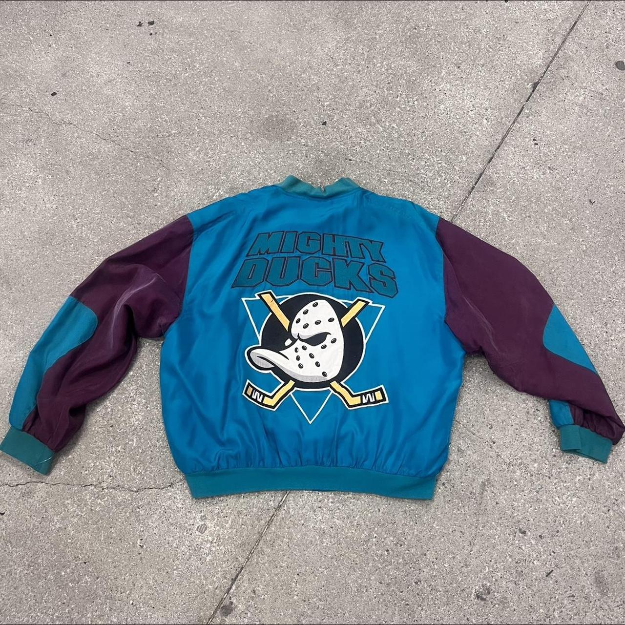 Rare Vintage 90s Starter NHL Mighty Ducks Bomber Hockey Jacket