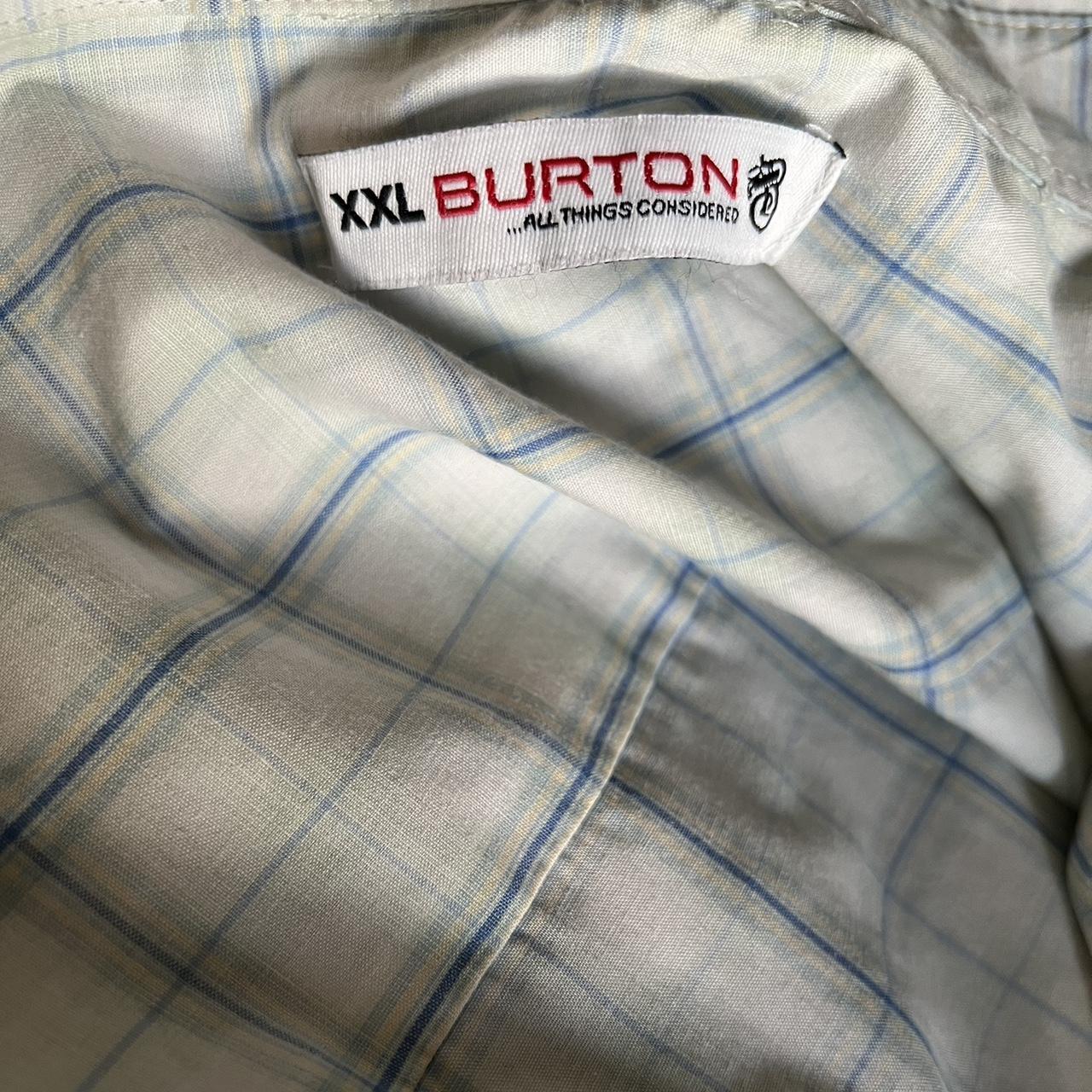 Vintage 00s Burton Y2K 2000s Check Blue Cream