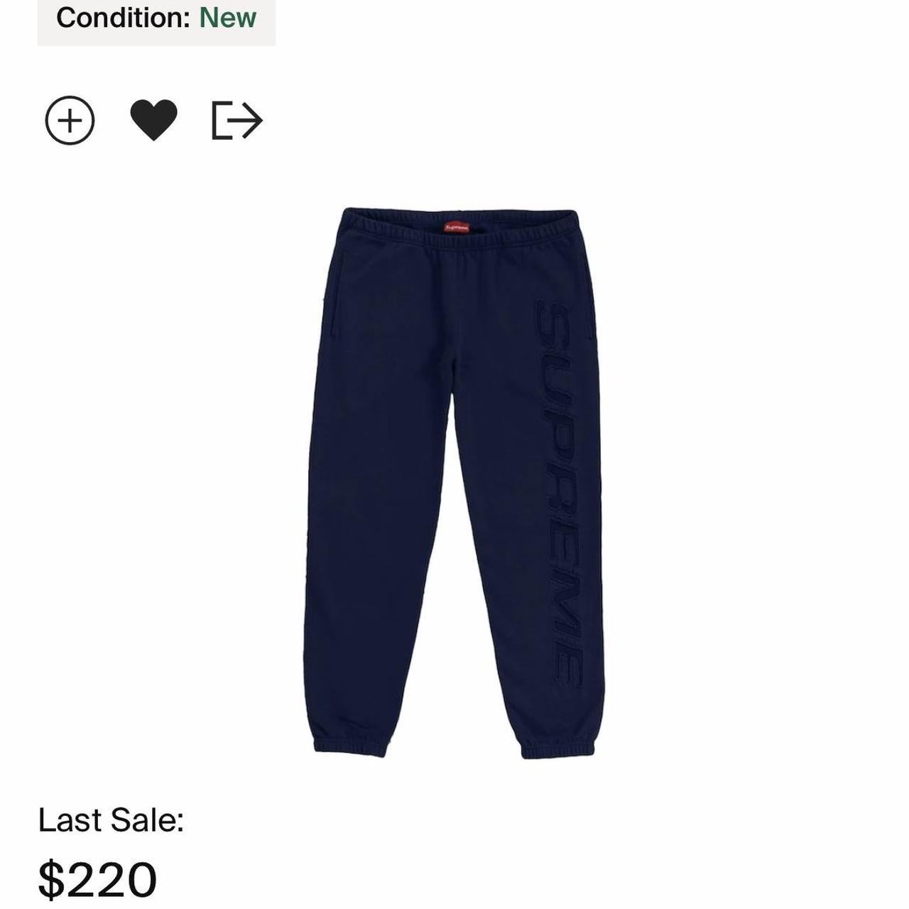 Supreme $ Sweatpant Navy