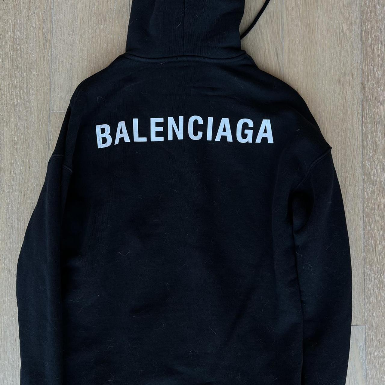 Balenciaga back 2025 print hoodie