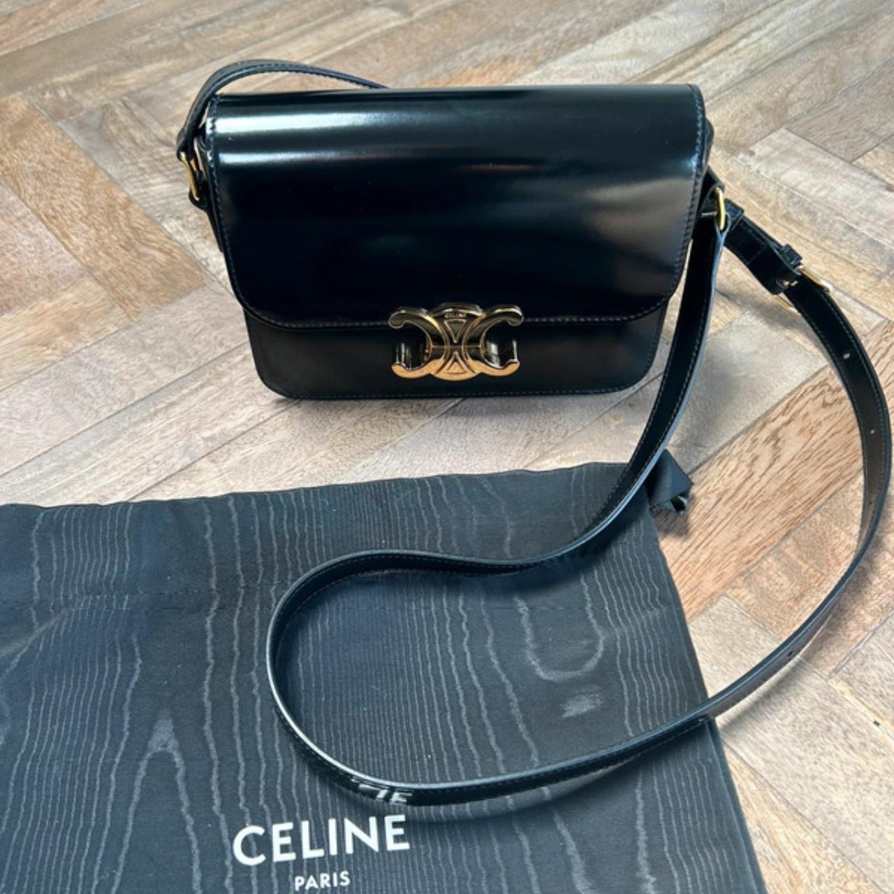 ショルダーバッグ・ポシェット × ヴィンテージ(中古) Celine Triomphe Bag Teen CELINE 新古品 セリーヌ ティーン トリオンフ ショルダーバッグ