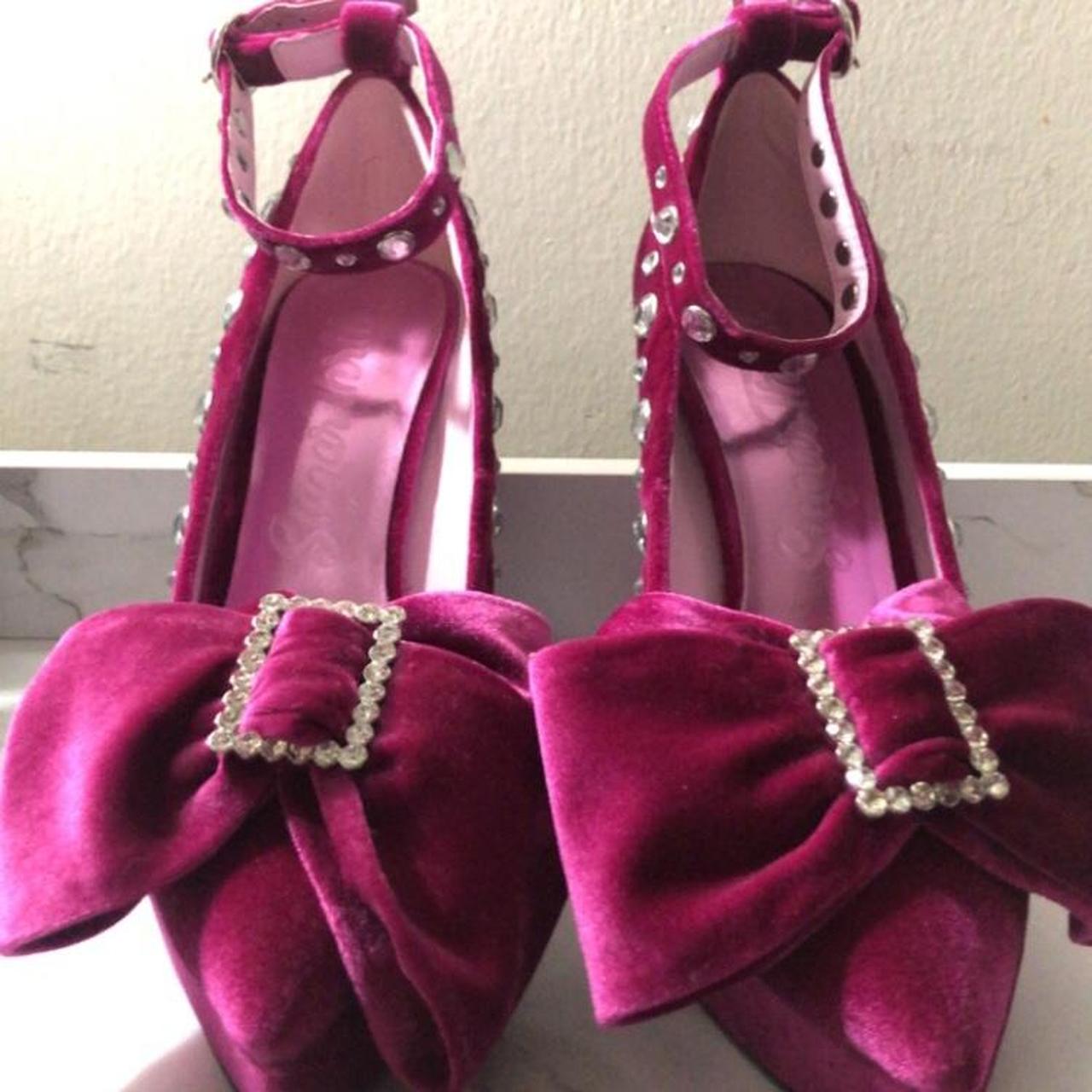 Unwrap Me Velvet Platform Heels Sexy Little Things “Unwrap Me” New